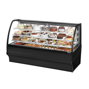 True TDM-R-77-GE/GE-S-S 77-1/4"W Refrigerated Bakery Display Merchandiser