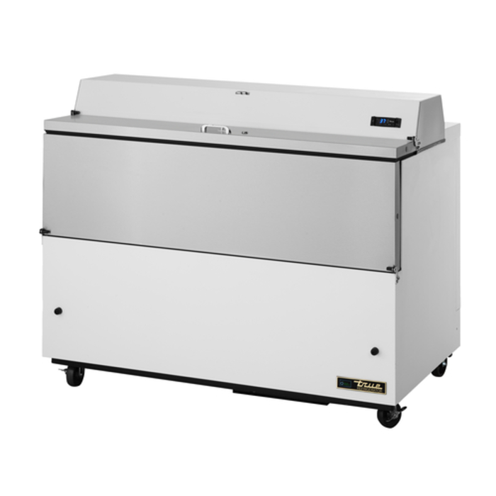 True TMC-58-SS-HC 58" 16 Crate Capacity Mobile Milk Cooler