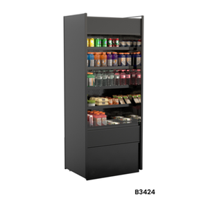 Oasis B3424 34.5"W High Profile Open Front Remote Refrigerated Merchandiser