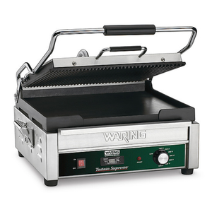 Waring WDG250T 14.5" x 11" Dual Surface Electric Panini Grill