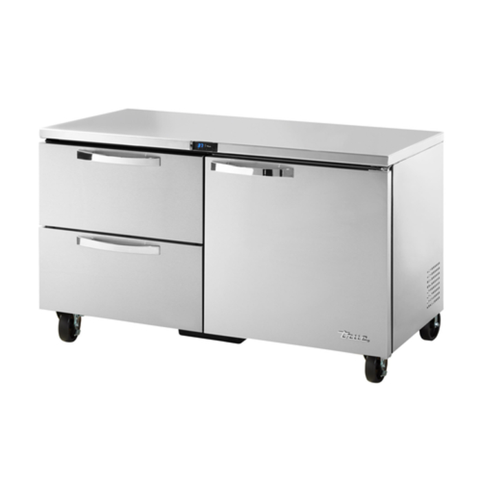 True Refrigeration TUC-60D-2-HC~SPEC3 60" Undercounter Refrigerator, 1 Door, 2 Drawers