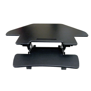 Bureau d'angle ergonomique Omcan 44561 de 43,3 po x 23,6 po avec plateforme élévatrice