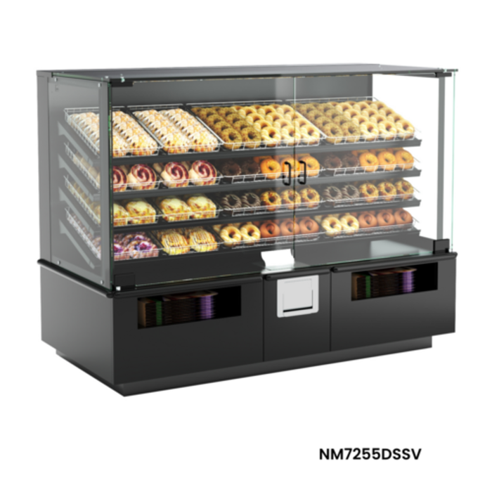 Structural Concepts NM7255DSSV 72"W Blend Non-Refrigerated Self-Serve Display Case