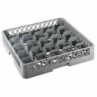 Omcan 43502 25-Compartment Commercial Dishwasher Glass Rack - 19.7" x 19.7"