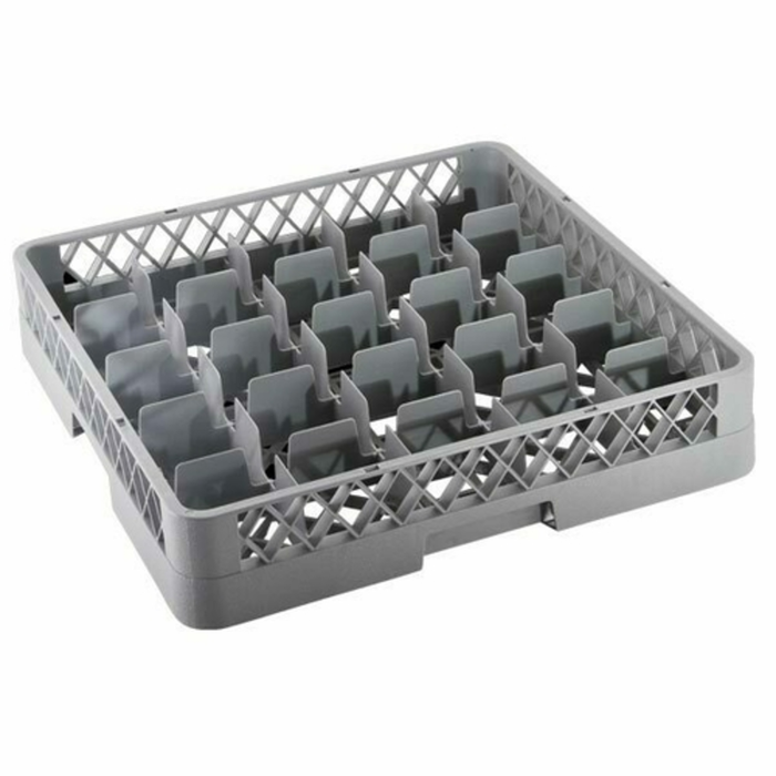 Omcan 43502 25-Compartment Commercial Dishwasher Glass Rack - 19.7" x 19.7"