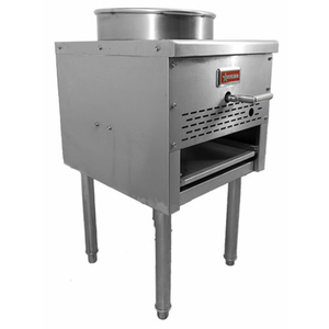 Omcan 47351 17.5" Natural Gas Single Bowl Wok Range 95,000 BTU