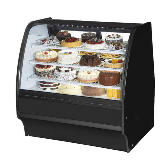 True TGM-R-48-SC/SC-S-S 48.25-Inch Curved Glass Refrigerated Display Case