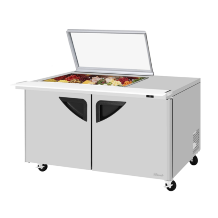 Turbo Air TST-60SD-18M-N-GL(-LW) 60-1/4"W Refrigerated Mega Top Prep Table