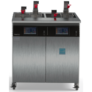 Resfab MB-502AT-N Electric Dual-Tank Floor Fryer 110 lbs Capacity