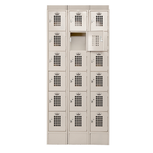 Winholt WL-618-15-ST 36"L x 15"W Steel Multi-Tier Locker