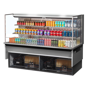 Turbo Air TOM-72L-UF-S-3SI-N 71-7/8"W Refrigerated Drop-In Display Case