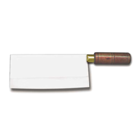 Omcan 10556 8.5-Inch Blade Chinese Style Wood Handle Cleaver Knife - stainless steel cleaver with wood handle for chopping bones and vegetables