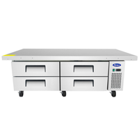 Atosa MGF8454GR 76-Inch Refrigerated Chef Base