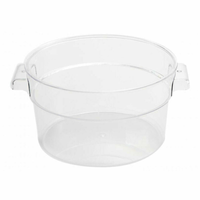 Omcan 80174 2 Quart Round Clear Polycarbonate Food Storage Container