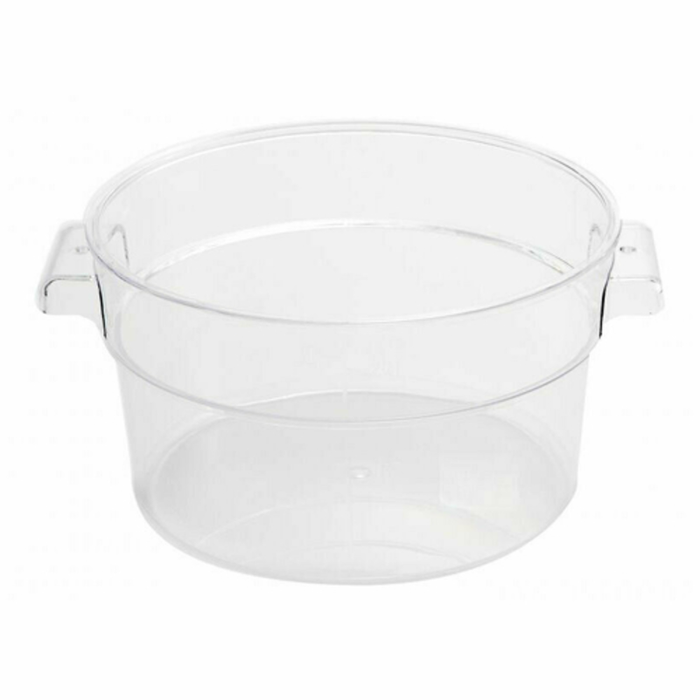 Omcan 80174 2 Quart Round Clear Polycarbonate Food Storage Container