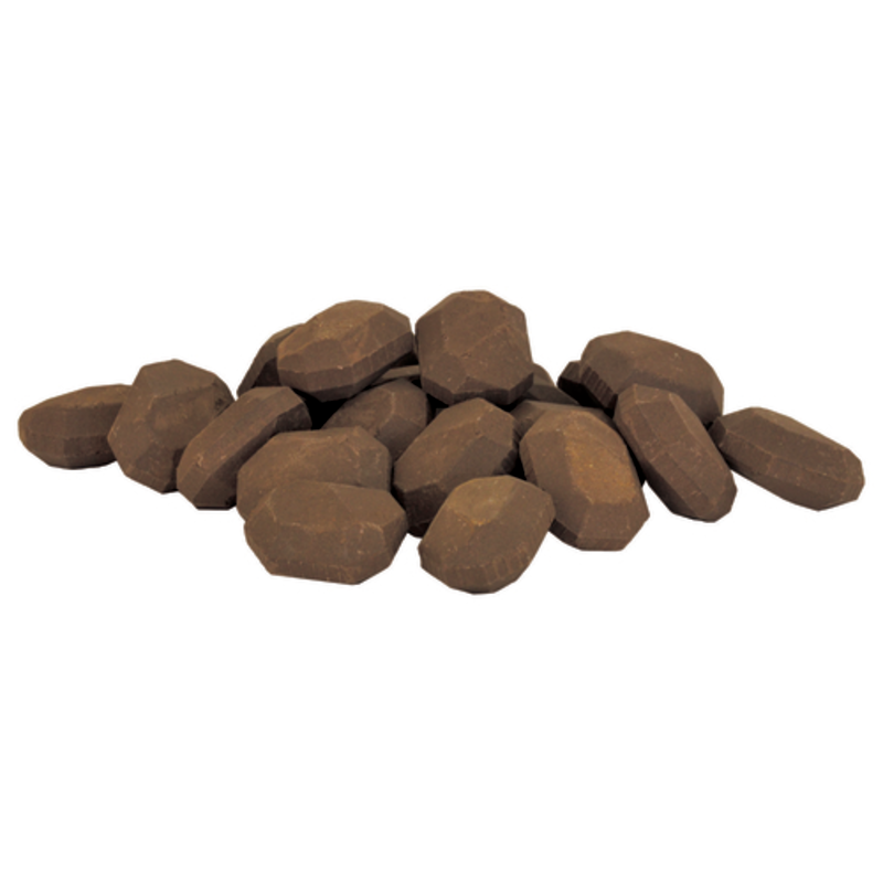 Omcan 10050 Ceramic Charcoal Briquettes, High-Quality Char Rocks Designed For Professional Grilling