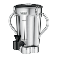 Waring CAC125 1 Gallon Stainless Steel Blender Container w/ Spigot