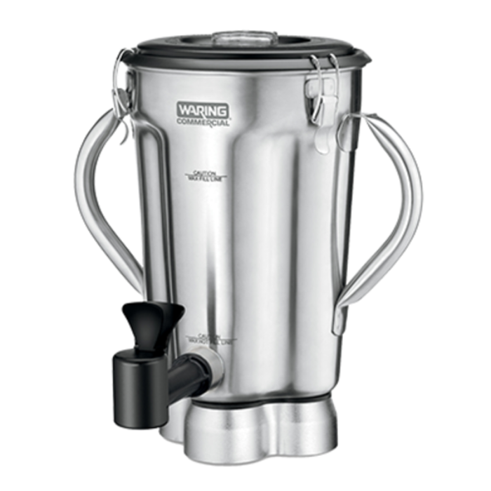 Waring CAC125 1 Gallon Stainless Steel Blender Container w/ Spigot