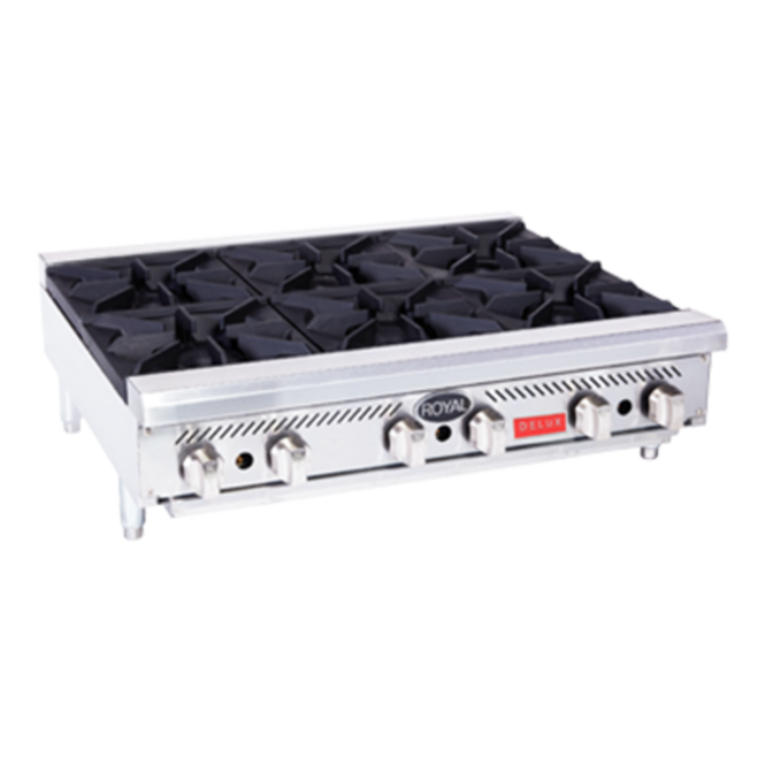 Royal RDHP-12-2 Delux Series 12"W Gas Countertop Hotplate