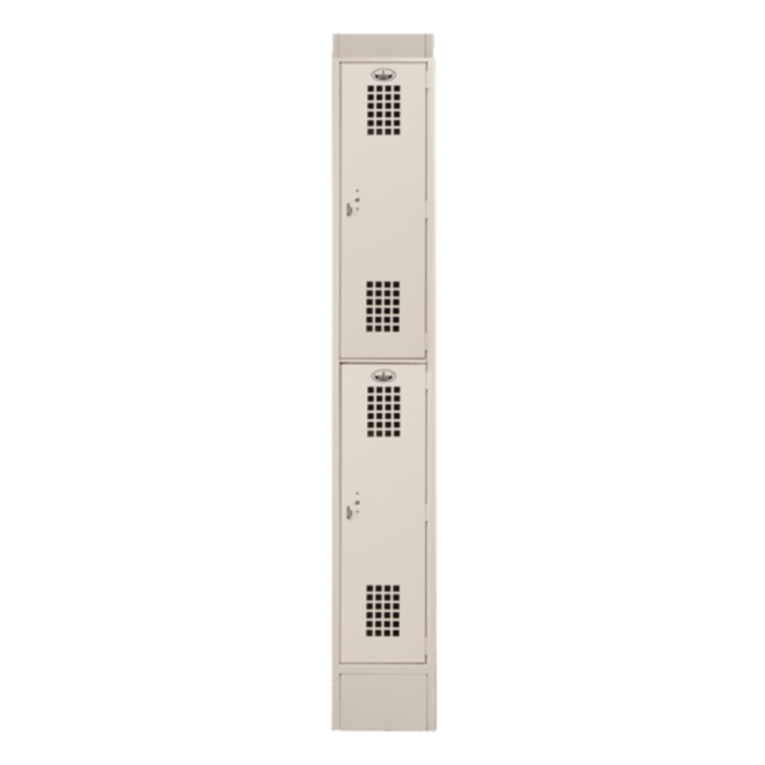 Winholt WL-21-ST 12"L x 12"W Double Tier Slanted Top Locker