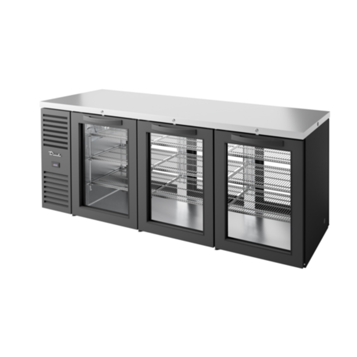 Réfrigérateur-congélateur de bar arrière True TBR84 84 pouces avec portes de service bilatérales