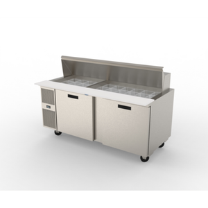 Randell PT72-30W-L 72"W Mega Top Refrigerated Salad Prep Table