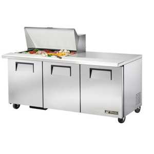 True TSSU-72-15M-B-HC 72.38" Refrigerated Counter Mega Top