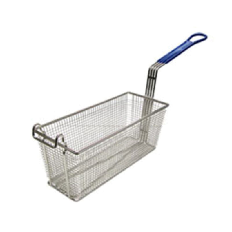 Nickel Plated Fryer Basket 13-1/4"L x 5-5/8"W For Efficient Frying In Commercial Kitchens