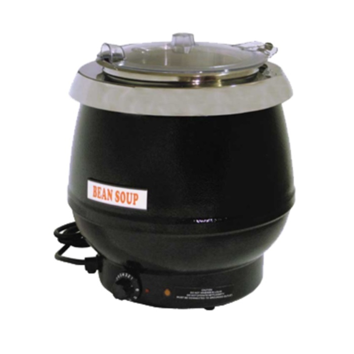 Omcan 19072 10.6 QT Capacity Soup Kettle with Plastic Lid