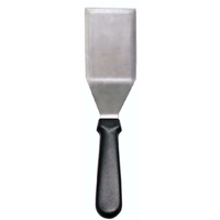 Alt Tag: Omcan 80035 Solid Stainless Steel 12.2-Inch Commercial Kitchen Turner stainless steel turner spatula with black handle