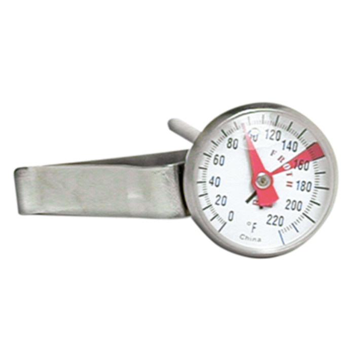 FT-1 5.25 In. frothing thermometer for milk With Clip-On Dial Gauge For Steaming Milk For Lattes And Cappuccinos
