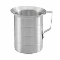 Omcan 80402 Ensemble de 4 tasses à mesurer de cuisine en acier inoxydable durable