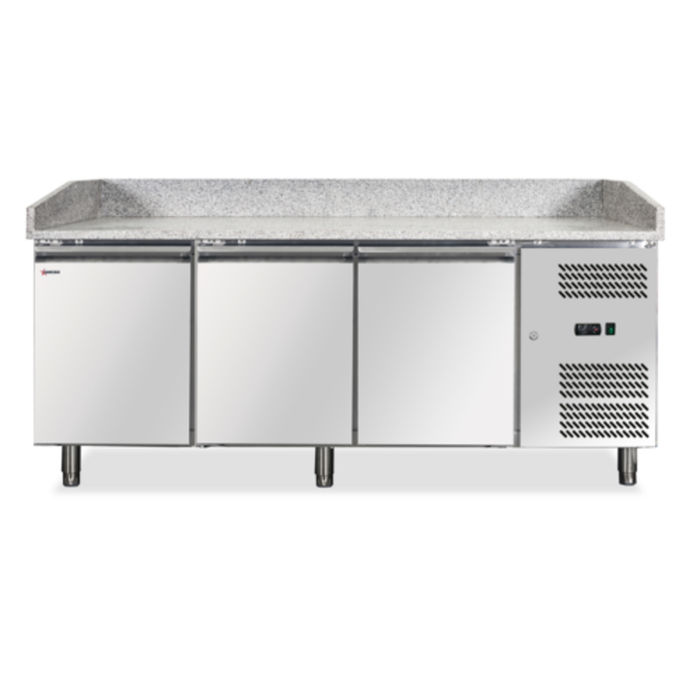 Omcan PT-CN-0580 79.5" Refrigerated Pizza Prep Table 20.5 cu. ft.