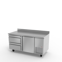 Fagor SWR-67-D2 67-1/4" Wide Refrigerated Worktop Counter With Stainless Steel Finish