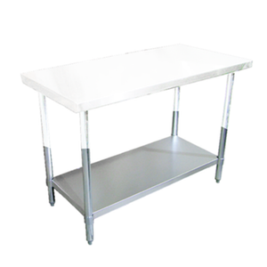 Omcan 22101 Sous-étagère de 30 » x 30 » pour tables de travail standard 22071 et 22086 Sous-étagère en acier galvanisé sur table de travail commerciale