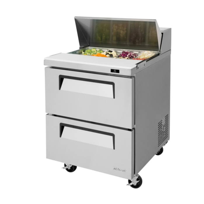 Turbo Air TST-28SD-D2-N Meuble réfrigéré Super Deluxe pour sandwichs/salades de 27,5 po