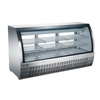 Refrigerated Deli Showcase Display With Curved Glass Front And Multiple Shelves For Easy Access