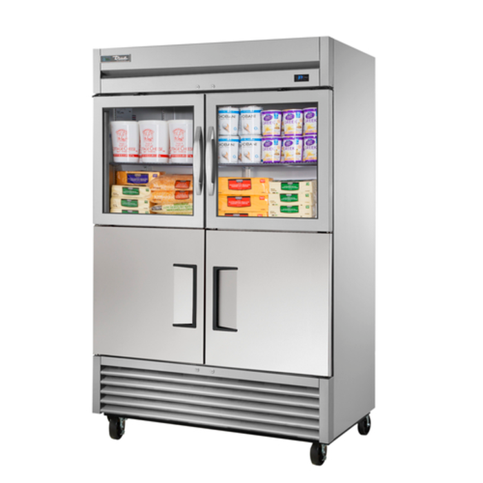 True Manufacturing TS-49-2-G-2-HC~FGD01 54.13" Two-Section Reach-In Refrigerator