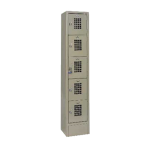 Winholt WL-55 12" x 12" Five Tier Single Column Vented Locker