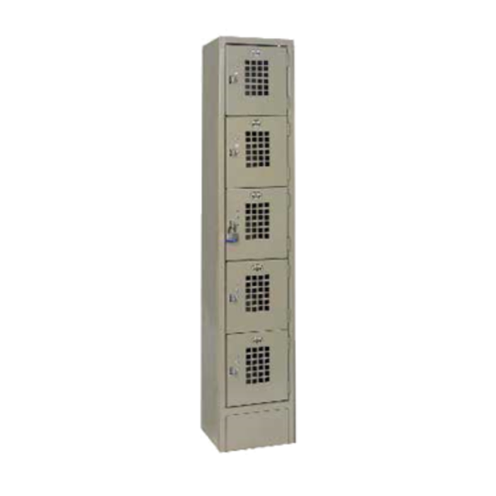 Casier ventilé à cinq niveaux à colonne unique Winholt WL-55 30 x 30 cm