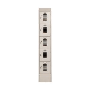 Winholt WL-55-ST 12"L x 12"D 5-Door Slanted Top Locker
