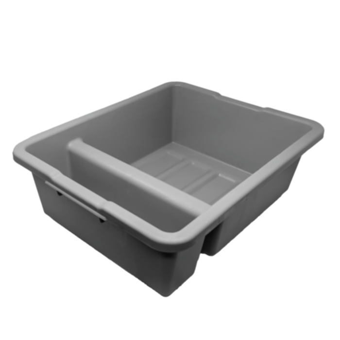 Omcan 81076 21" x 17" Divided Polypropylene Bus Box Tub