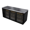 Fagor FBB-79G-N-HC 80" Refrigerated Back Bar Cooler With Glass Doors And Bottles Inside
