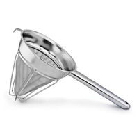 Omcan 80126 8" Diameter Extra Fine Mesh Bouillon Strainer