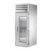 True Spec Series 35 Inch Roll-In Glass Door Refrigerator With Stainless Steel Finish
