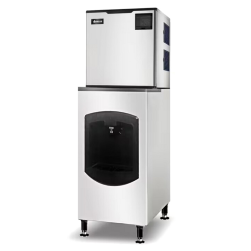 Omcan 48349 Commercial Cube Ice Maker Dispenser For High-Demand Commercial Use