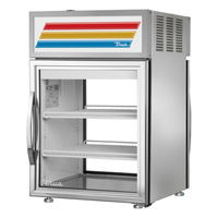 True GDM-05PT-S-HC Réfrigérateur de comptoir compact à porte vitrée, 24-1/8 po