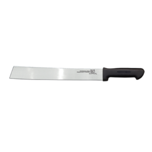 Alt Tag: Omcan 11515 Professional Produce Processing Stainless Steel Commercial Kitchen Knife with long blade and black handle
