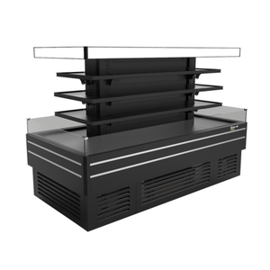 Turbo Air TIOM-48CSCB-N 96.5"W Island Display Self-Serve Refrigerated Merchandiser