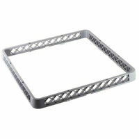 Omcan 43504 Durable Polypropylene Dishwasher Rack Extender for Taller Items - gray commercial dish rack extender frame